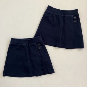 XS 4/5 Cat & Jack Navy Uniform Skorts with Buttons